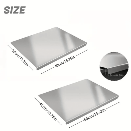 XXL cooked meat baking tray, double-sided cutting board, stainless