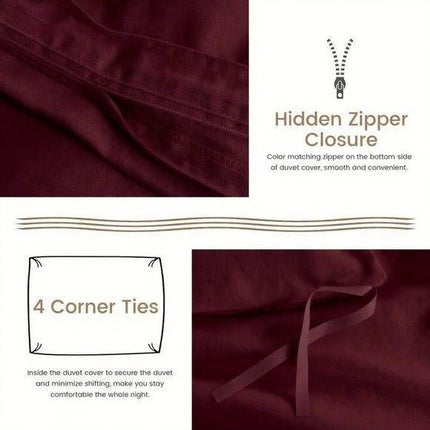 Serta Simply Clean Solid Duvet cover Twin