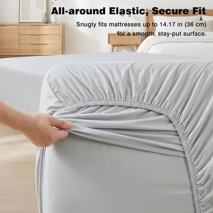4-piece ultra-soft 85g bed sheet and pillowcase set. Soft and durable,