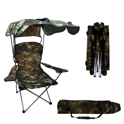 Foldable Beach Canopy Chair Sun Protection Camping Lawn Canopy Chair
