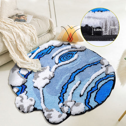 3D Colorful Cartoon Rugs, Colorful Flower Floor Mats, Cute and