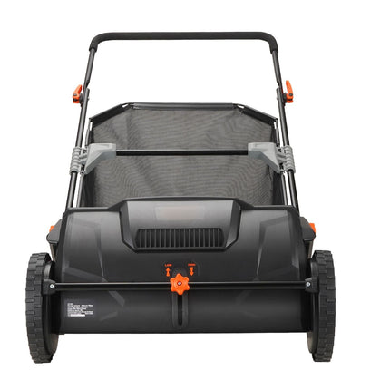 Push Lawn Sweeper, 21inch Leaf & Grass Collector, Strong Plastic