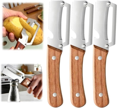 Multi-Functional Vegetable Peeler fo Kitchen: 2 in 1 Stainless Steel