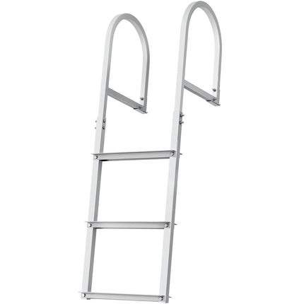 Dock Ladder, Removable 3 Steps, 500 lbs Load Capacity, Aluminum Alloy