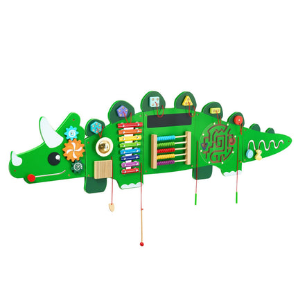 Dinosaur Activity Wall Busy Board Panels, 11 Activities, Montessori