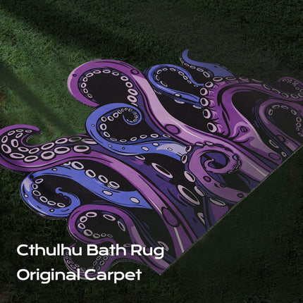Octopus Bathroom Rug Non-Slip Mat -, Microfiber Absorbent Octopus Rug