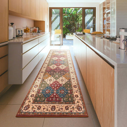 Washable Runner Rug 2x6, Moroccan Faux Wool Runner Rug Non Slip for