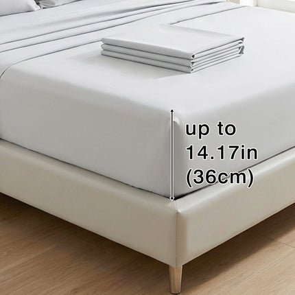 4-piece ultra-soft 85g bed sheet and pillowcase set. Soft and durable,