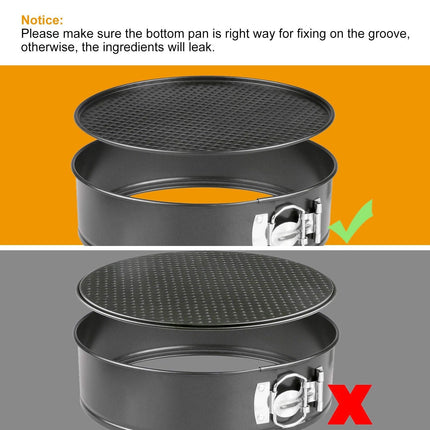 Non Stick Springform Cake Pan Leakproof 9in 10in 11in Bakeware Pan