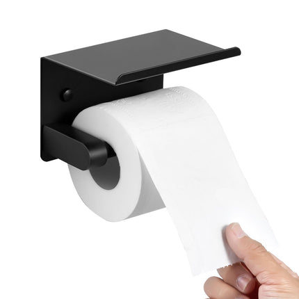Toilet Paper Holder with Shelf, Fits Mega Rolls Size, Stainless Steel