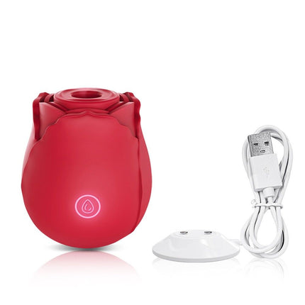 Discreet 10 Speed Personal Massage Rose Vibrator sucking Massager for