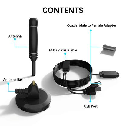 5600Miles Upgraded TV Antenna HDTV Amplified Digital 4K 1080P Long