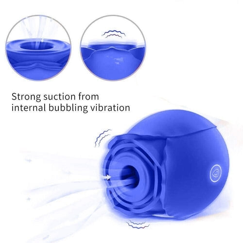 Discreet 10 Speed Personal Massage Rose Vibrator sucking Massager for