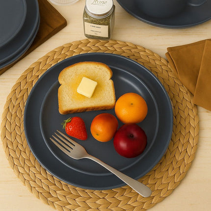 12-Piece Stoneware Dinnerware Sets with Mugs | Microwave & Dishwasher