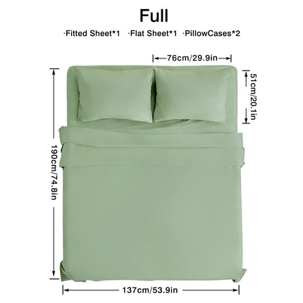 4-piece ultra-soft 85g bed sheet and pillowcase set. Soft and durable,