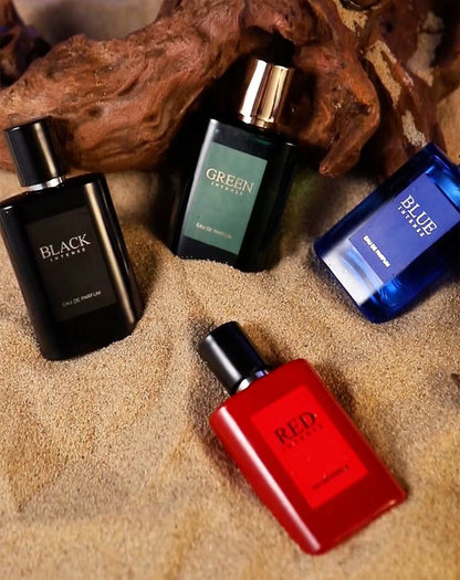 4-Piece Set, Men's Eau De Toilette Spray Gift Box, Long Lasting