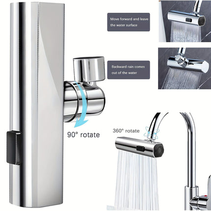 3 in 1 Large-Scale 360° Waterfall Kitchen Faucet - Touch-Controlled,