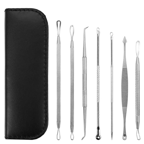 7 Pcs Blackhead Remover Kit Stainless Steel Pimple Comedone Acne