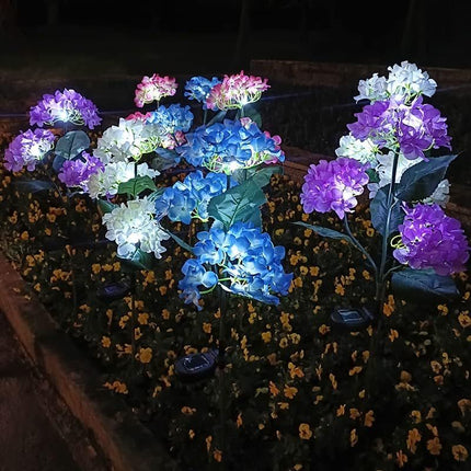 4-piece set of outdoor solar courtyard lights - larger and more