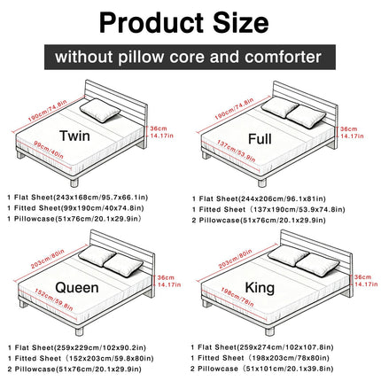 4-piece ultra-soft 85g bed sheet and pillowcase set. Soft and durable,