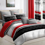 QUEEN / Red/Black Stripes