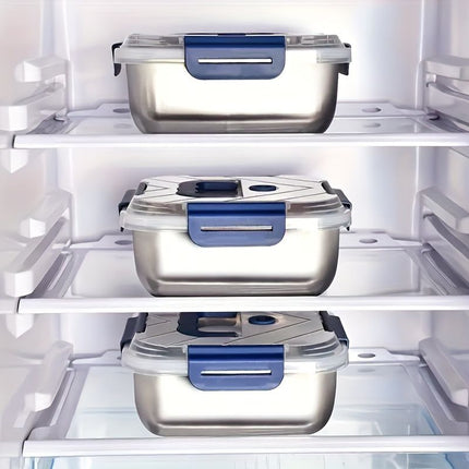 Yakimoto 2/4/6/8/10 PCS Extra-Large Stainless Steel Food Storage