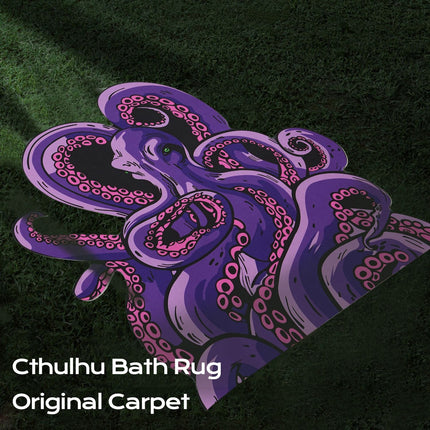 Octopus Bathroom Rug Non-Slip Mat -, Microfiber Absorbent Octopus Rug