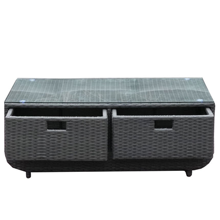 Direct Wicker 5-Piece Outdoor Rattan Furniture Patio Conversation Set