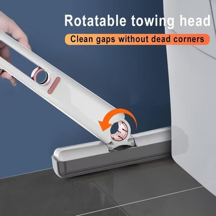 Portable Mini Mop, Self-Squeeze Sponge Mops, Lazy Hand-Free Household