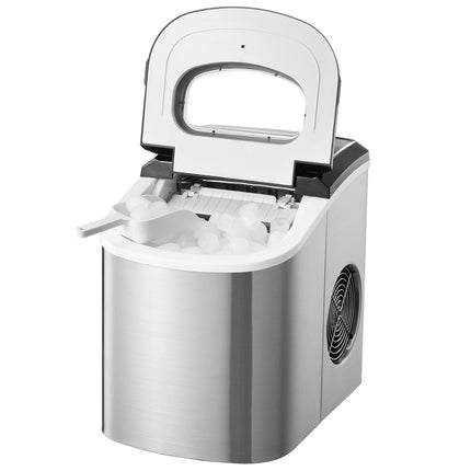 Countertop Ice Maker, 9 Cubes Ready in 6 Mins, 33lbs in 24Hrs,