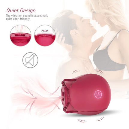Discreet 10 Speed Personal Massage Rose Vibrator sucking Massager for