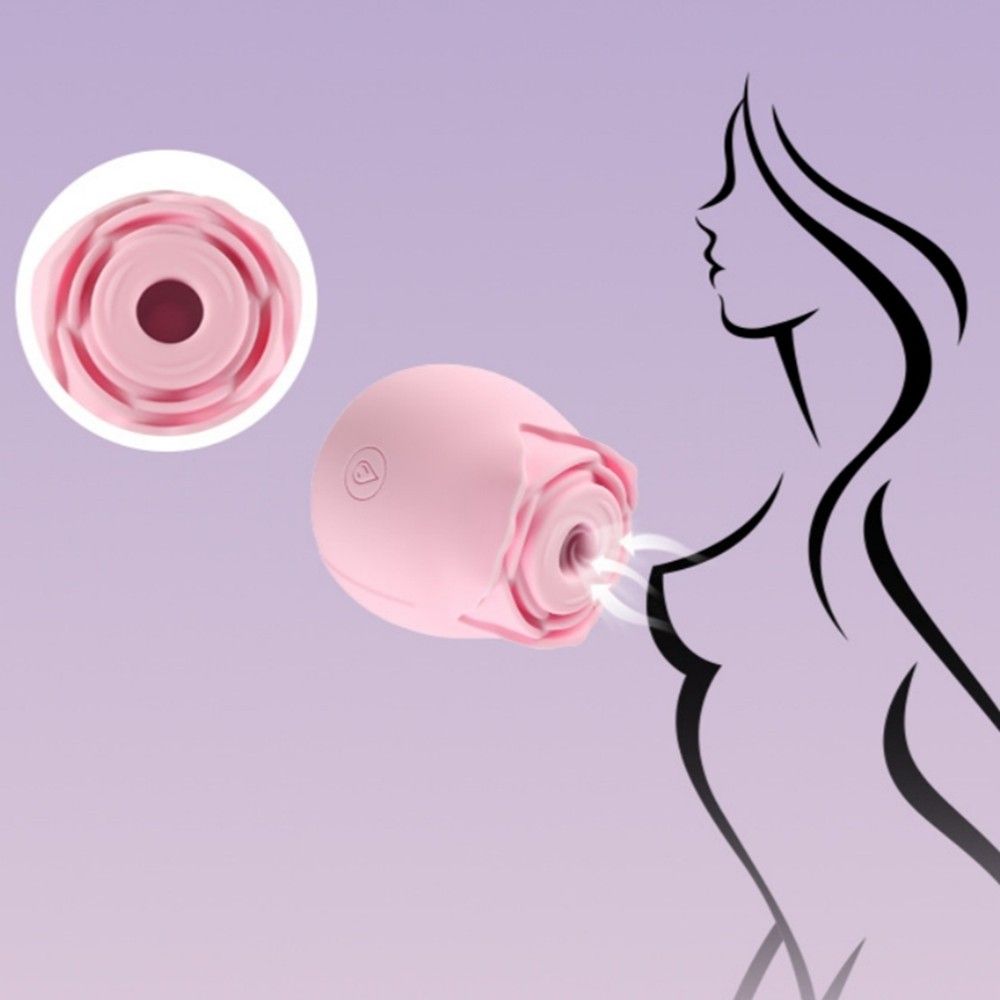 Discreet 10 Speed Personal Massage Rose Vibrator sucking Massager for