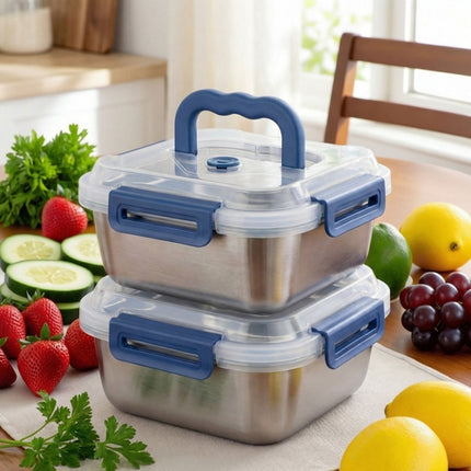Yakimoto 2/4/6/8/10 PCS Extra-Large Stainless Steel Food Storage