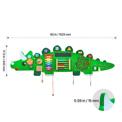 Dinosaur Activity Wall Busy Board Panels, 11 Activities, Montessori