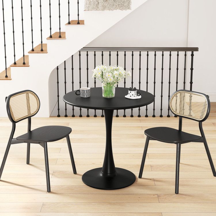 31.5 Inch Round Dining Table with Anti-Slip PP Ring