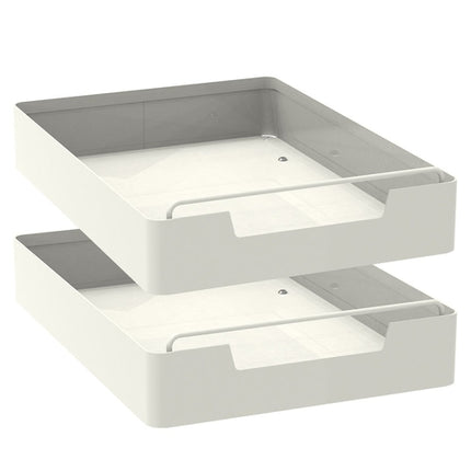2Pcs Pull Out Cabinet Organizers Sliding Shelf Spice Rack Carbon Steel