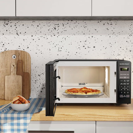 0.9 Cu ft Countertop Microwave Oven, 900 Watts, Stainless Steel, New