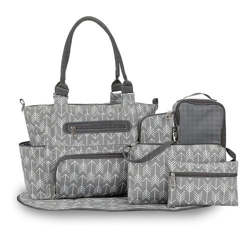 8Pcs Baby Nappy Diaper Bags Set for Mom Dad Mummy Handbags