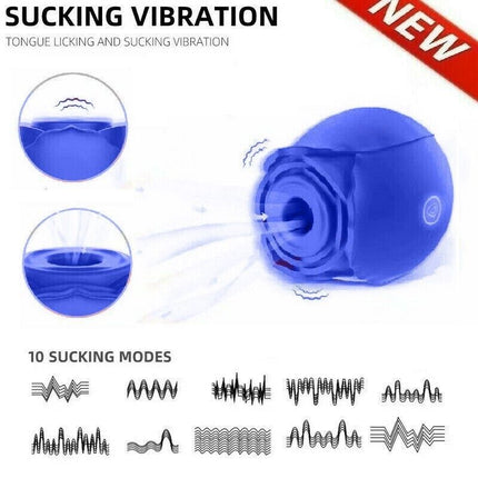 Discreet 10 Speed Personal Massage Rose Vibrator sucking Massager for