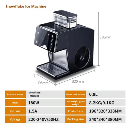 Snowflake Ice Maker-44-pound 24-hour ice maker with stainless steel