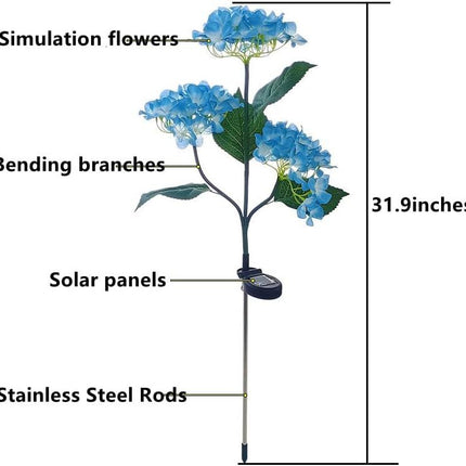 4-piece set of outdoor solar courtyard lights - larger and more