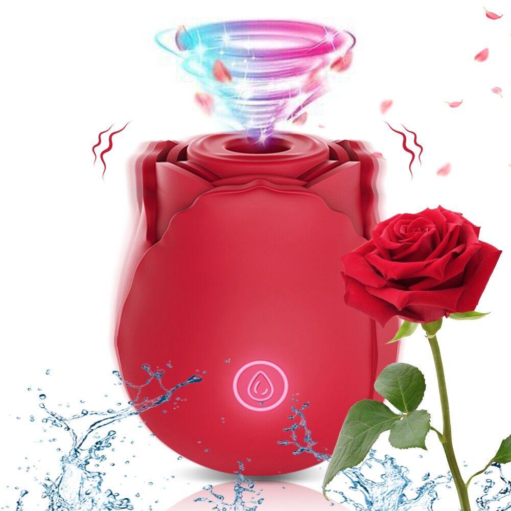 Discreet 10 Speed Personal Massage Rose Vibrator sucking Massager for
