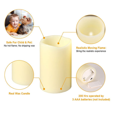 12 Color Flameless Candles - Flickering LED Candles with Remote & Auto