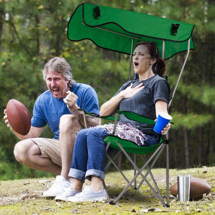 Foldable Beach Canopy Chair Sun Protection Camping Lawn Canopy Chair
