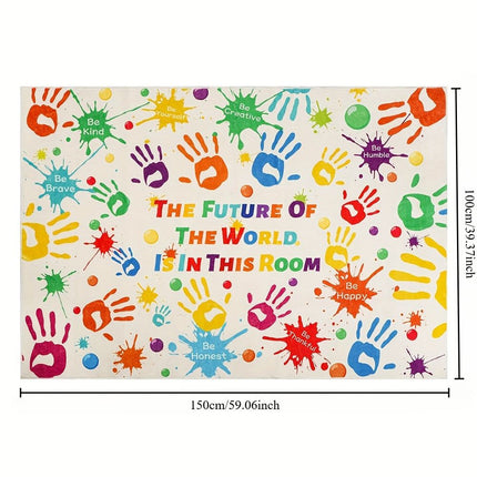 Rug for living room handprint carpets for gaming decor for boys
