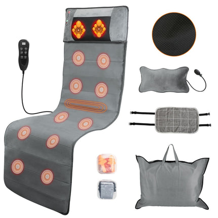 Full Body Electric Massage Mat with Heat Vibration Massage Pad Cushion