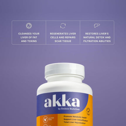 AKKA Premium Liver Cleanse Detox & Repair Superbiotic - Supports Liver