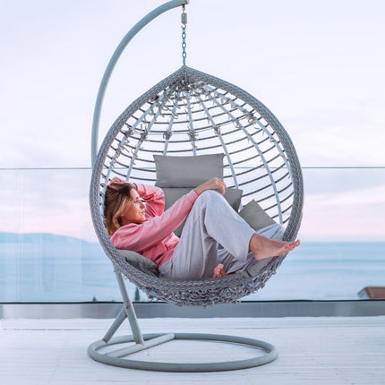 Egg Chair Cushion Hanging Basket Seat Cushion Thicken Soft Egg Swing