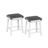 Set of 2 24/30 Inch Dining Bar Stool with Acacia Wood Frame