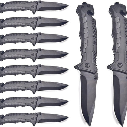 Tactical Folding Knife 10Pack Lock Knife 3.4 Inch EDC Outdoor Camping